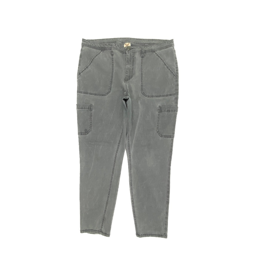 Faded Glory Utility Skinny Women's size 16 Gray Denim jeans